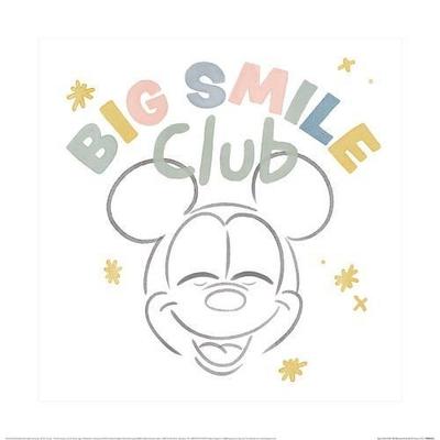 Nadruk Klubu Myszki Miki z dużym uśmiechem