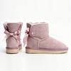 Neue Mode Damen Warme Schneestiefel Winterstiefel 100% Echtes Rindsleder Damen Stiefel Knöchelschuhe Größe 35-44