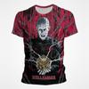 Camisetas Impresas en 3D de la Película de Terror Hellraiser para Hombres y Mujeres, Moda Casual, Camiseta de Manga Corta Oversize, Camisetas para Hombre, Tops, Ropa de Hombre