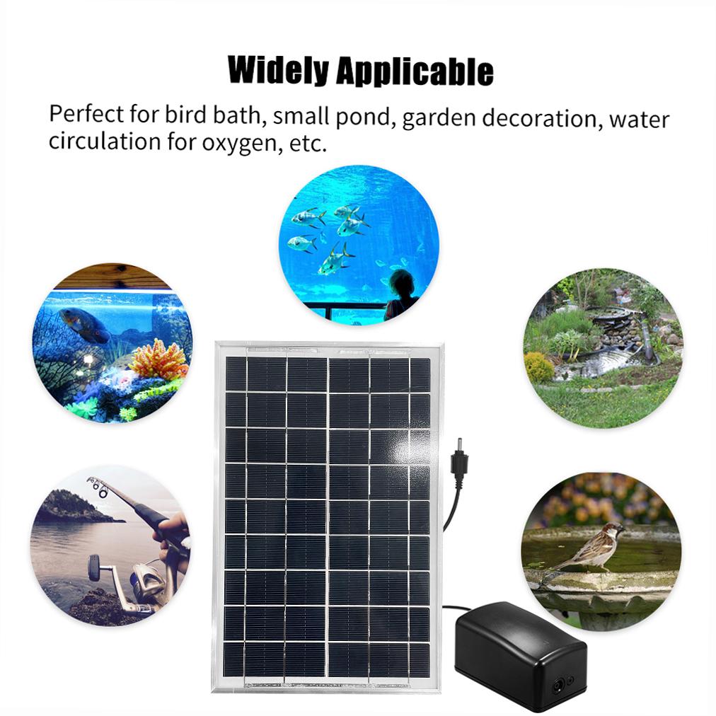 Solar Oxygen Pump Fish Tank Oxygenator Aquarium Oxygen Aerator Pond Aerator Air Pump Fishing Aerator Aquarium Airpump