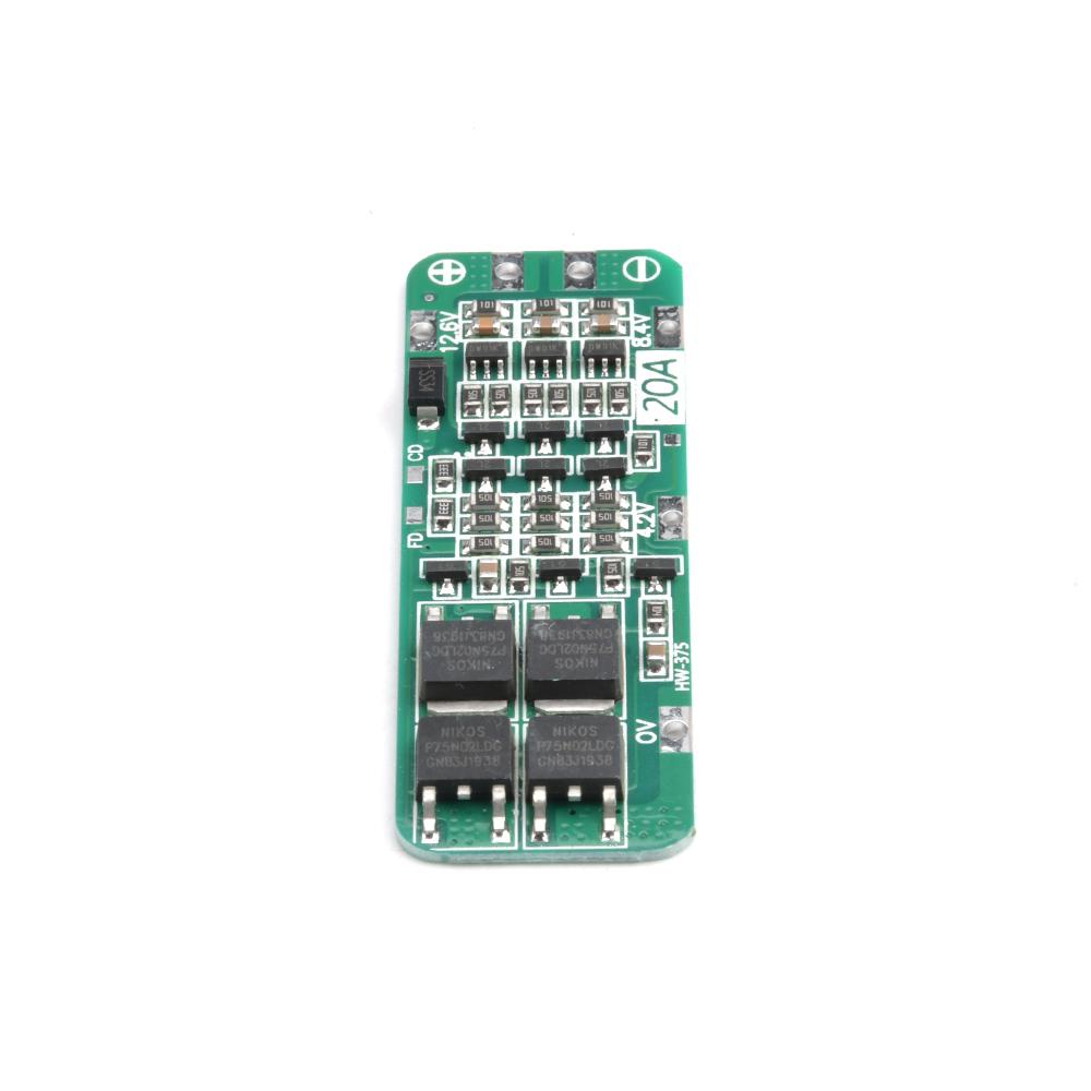 3S 20A Li-ion Lithium Battery 18650 Charger PCB BMS Protection Board For Drill Motor 12.6V Lipo Cell Module 59x20x3.4mm