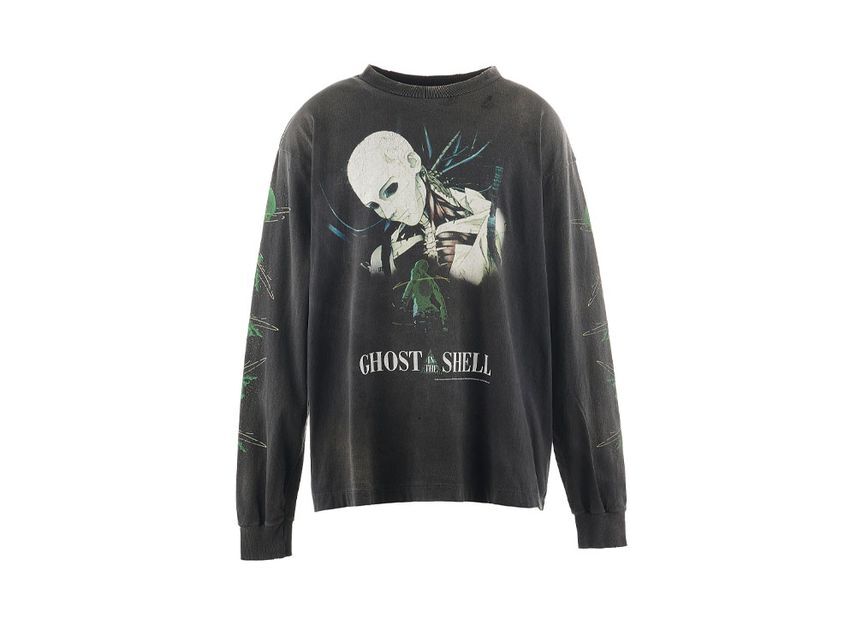 SAINT Mxxxxxx Ghost In The Shell GS_LS Tee_GITS Black