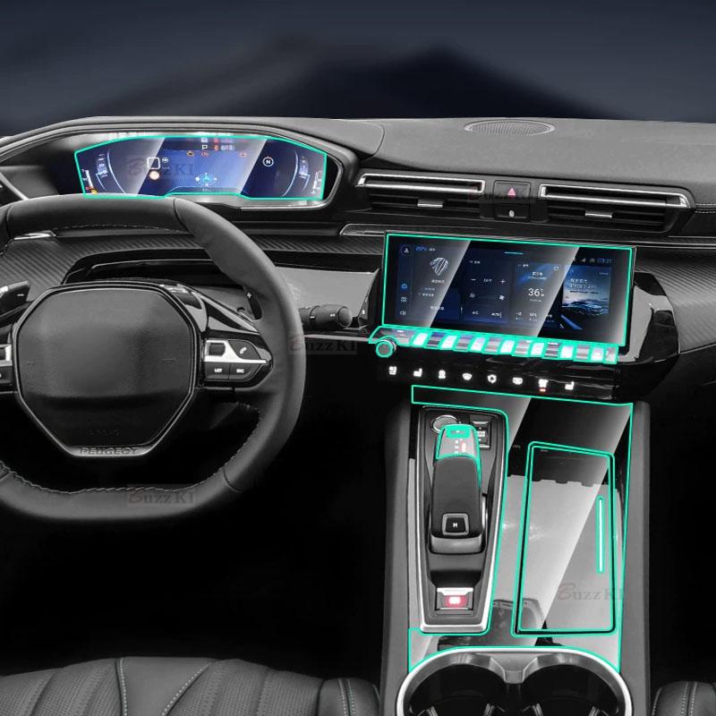 Per Peugeot 508 - Pannello Cambio Navigazione Interni Auto Pellicola Protettiva Antigraffio Accessori Adesivo