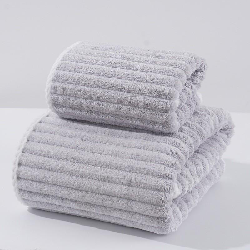 Microfiber Face Towel With Thick Coral Fleece For Soft Absorption And Home Use