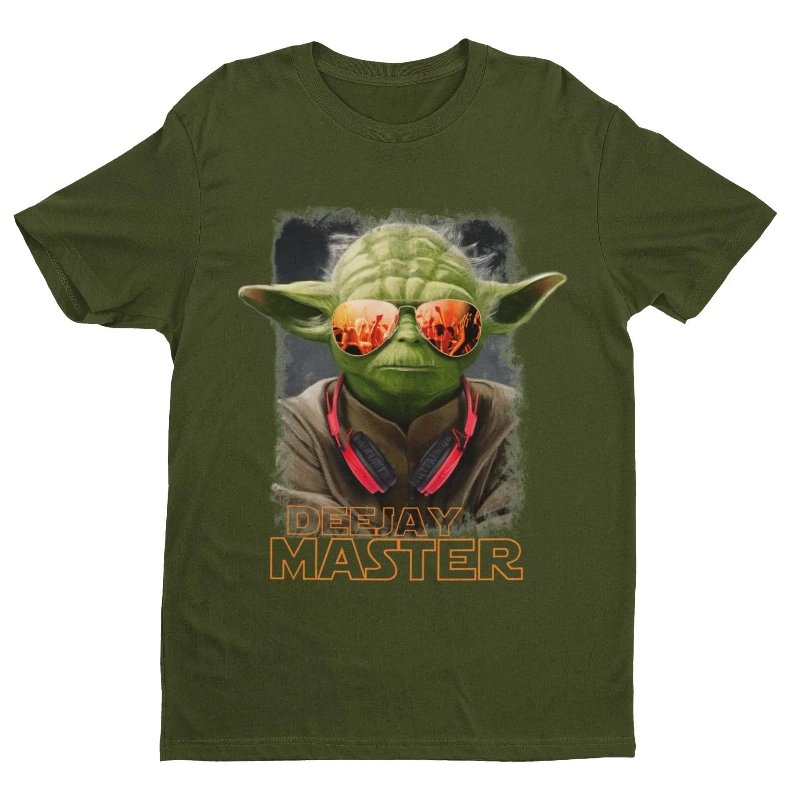 DEEJAY MASTER T Shirt DJ Yoda Funny Sci Fi Mash Up Wars Star Classic Gift Idea M