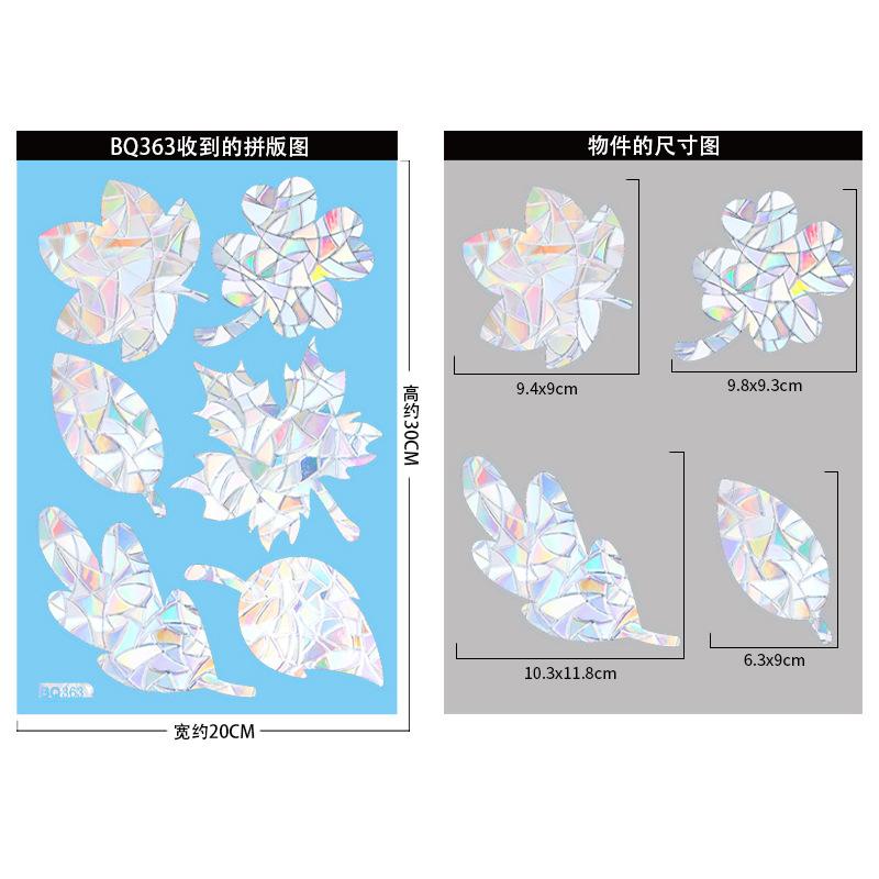 Colorful Window Sticker Rainbow Prism Static Glass Sticker Wall Decals New Year Stickers Home Decor