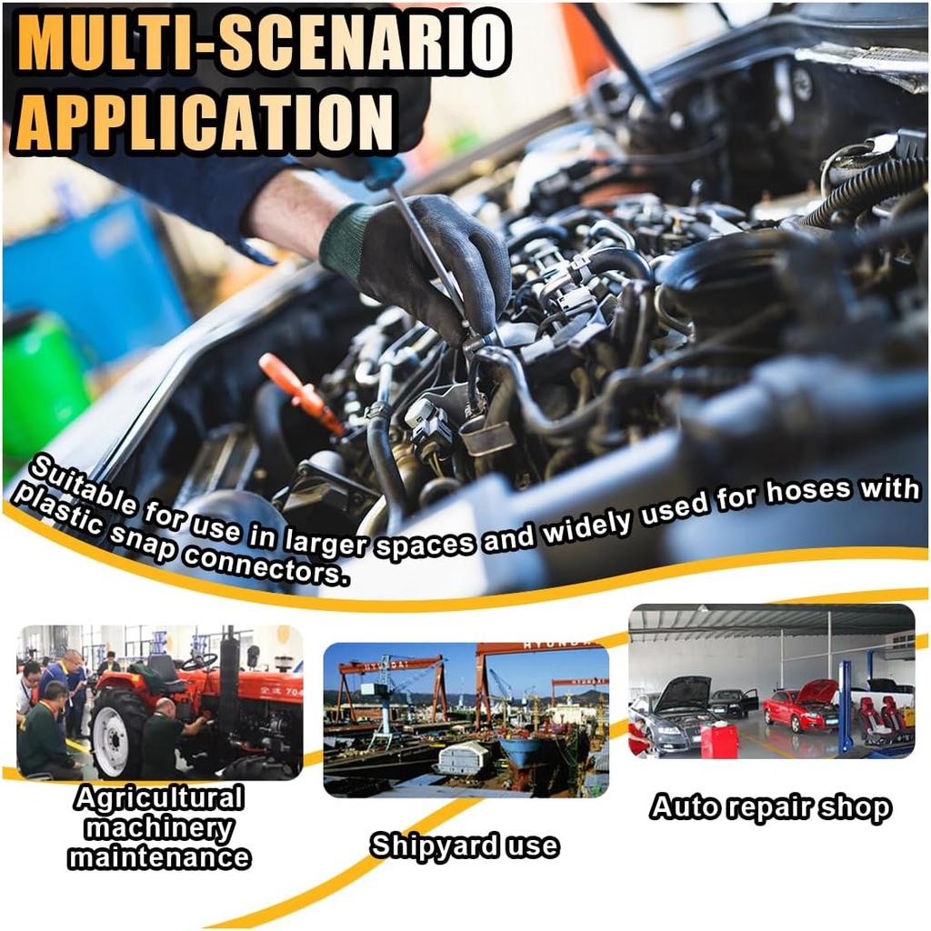 Fuel Line Plier, Quick Disconnect Release Removal Tool, Petrol Hose Pipe Clamp Clip With Handle, Universal Fuel Line Clip Removal Plier, Pipe Clip