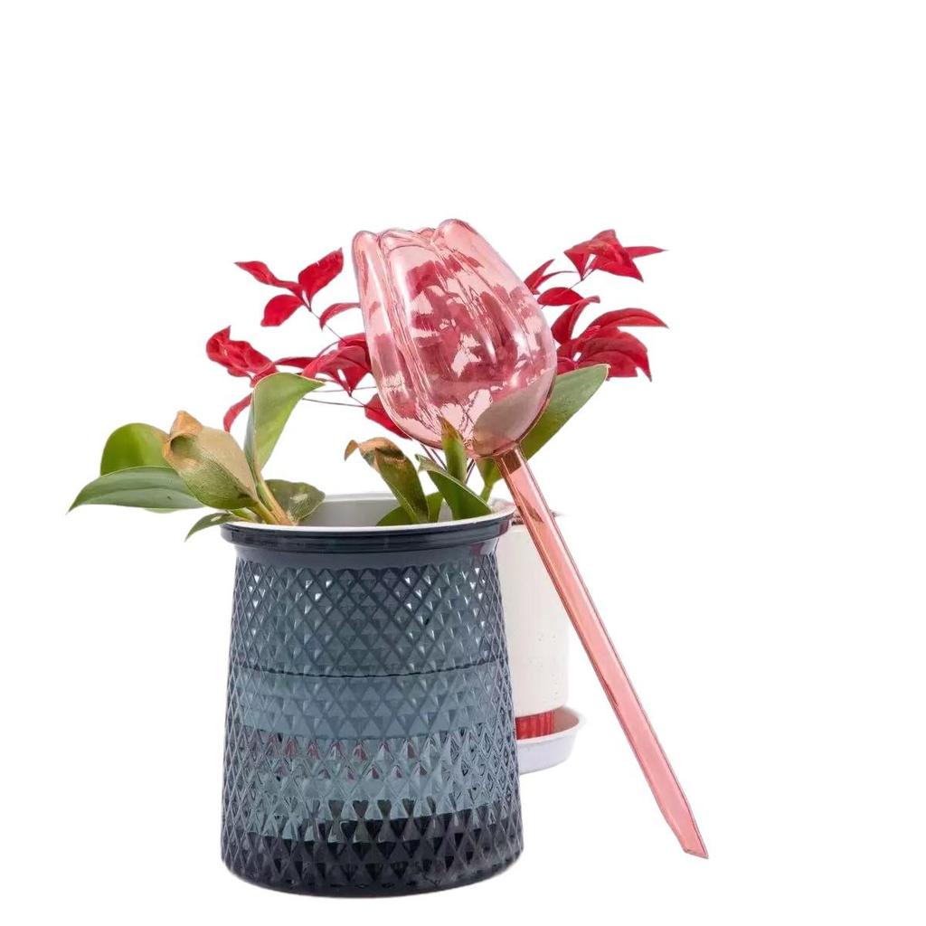 Tulpen Vogel Glas Automatischer Tropfbewässerungs-Timer – Verstellbares Gartengerät