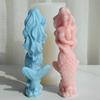 Mermaids Epoxy Resin Mold Non-stick Scented Candle Silicone Mold DIY Plasters Crafts Table Ornament Tool Durable