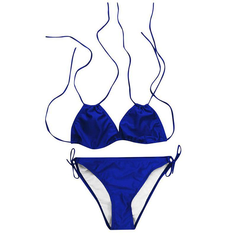 Stylish Women's Solid Push Up Padded Plus Size Bikini Set For Flattering Comfort And Fit