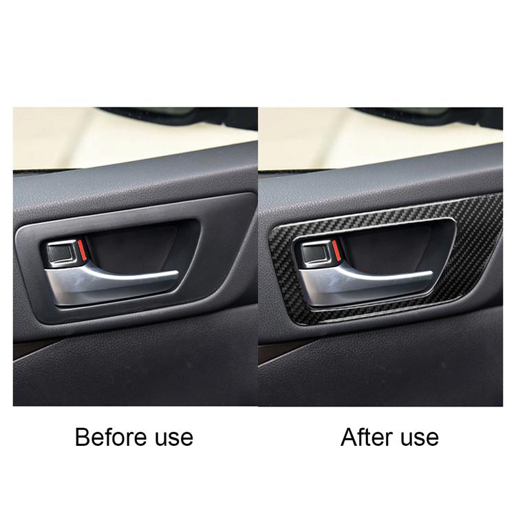 Carbon Fiber Sticker For 2015-2018 Toyota Highlander Interior Door Handle Frame Protective Interior Accessories