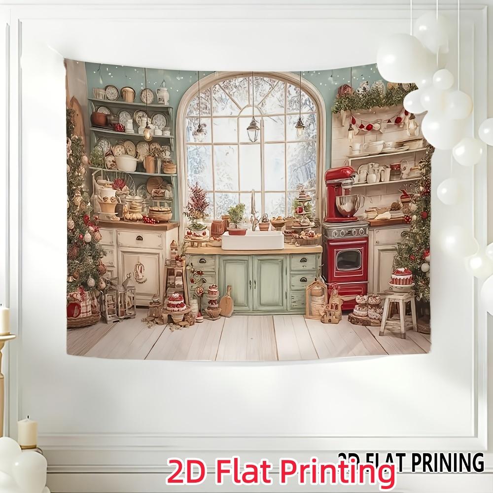 1Pcs Printing Size Options Decoration Background Winter Backdrop Decorations For Photo Studio Photo Booth Christams Party
