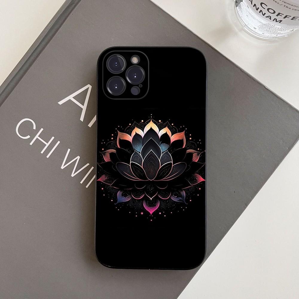 

Чехол Цветок Жизни в Лотосе для iPhone 15 14 11 12 13 Mini Pro XS Max Чехол 6 7 8 Plus X XR SE 2020 Funda Shell iPhone 13 mini