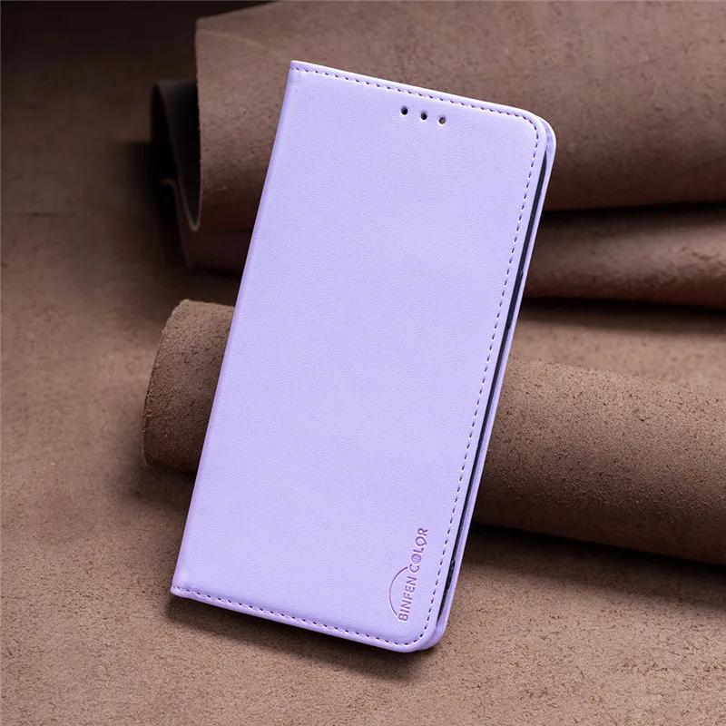 

Magnetic Wallet Flip Leather Case For Samsung Galaxy S25 Ultra S24 Plus S23 A06 A16 A26 A36 A35 A55 5G Shockproof Bags Cover Galaxy S23+ лавандовий