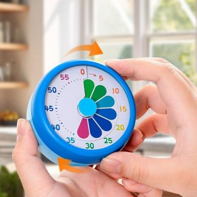 Timer for Primary School Students' Self Discipline Learning Visual Mechanical Magnetic Timer Children's Time Alarm Clock Manager