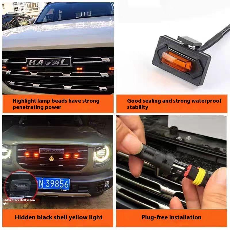 New Tacoma Front Grille Lights TACOMA TRAD Sports Version Off-road Version Front Grille Small Yellow Lights