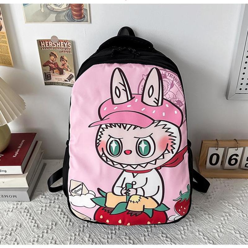 SchultaschenRucksack Lässig Vielseitig Modetrend Rucksack Mittelschule College-Student Schultasche Niedlicher Cartoon Dame CLE