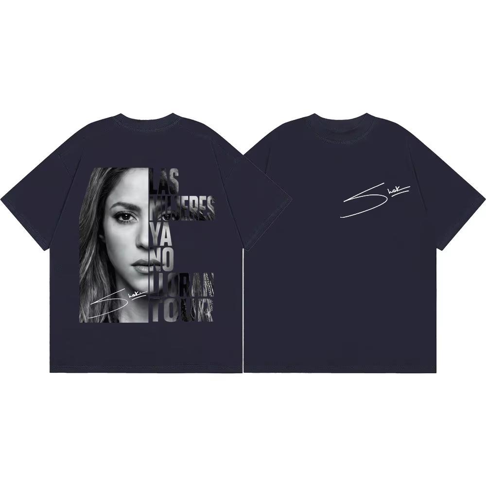 Shakira Las Mujeres Ya No Lloran World Tour 2026 Graphic T Shirt Unisex Unisex Vintage Aesthetic Tshirts Casual Fashion Tshirt