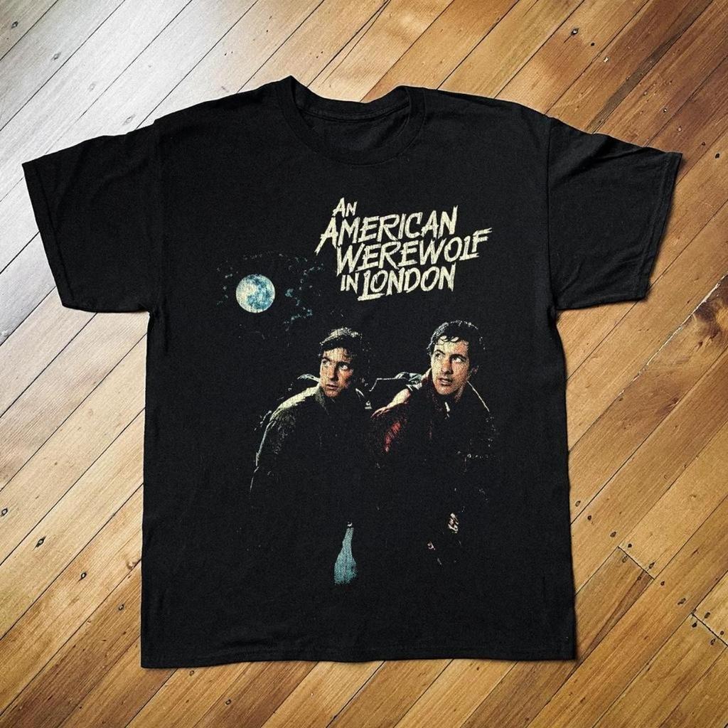 An American Werewolf in London T-Shirt Vintage Horror Movie Tee S-5XL