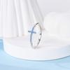 Blue Zircon Devil's Eye 925 Sterling Silver Rings for Women Couple Evil Hand Palm Star Moon Stackable Ring Party Charms Jewelry