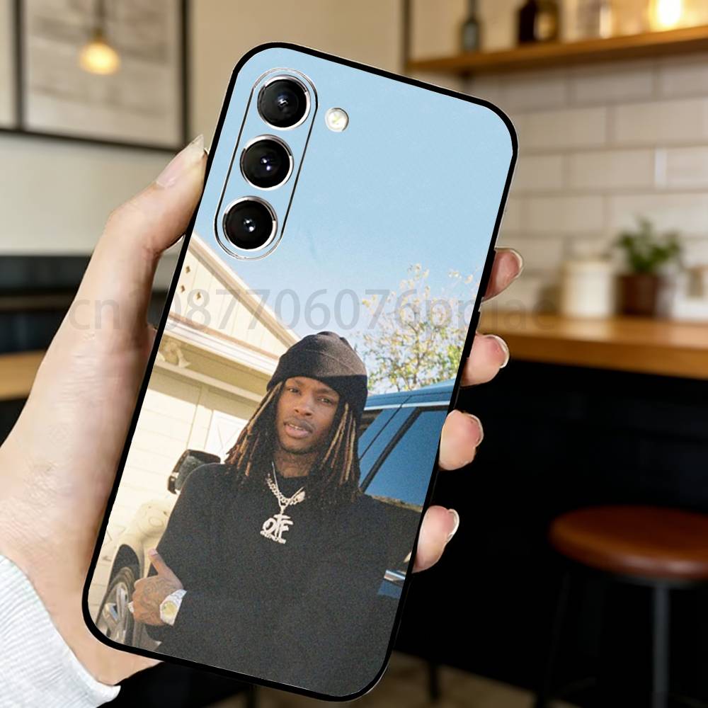 

Raper K-King Von Phone Case For Samsung S20,21,22,23,24,25,26 Ultra,Plus,Black Soft Cover Samsung S25