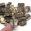 50pcs Mini Hinge Retro Decoration Hinges with Screw For Crafts Wooden Box Jewelry Chest Cabinet