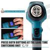 18V/21V Digital Display Hot Air Gun Temperature Adjustable Welding Hot Air Dryer Portable Heat Shrink Packaging Tool