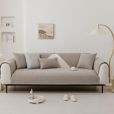 New Cotton Linen Simplicity Sofa Cover Solid Color Four Seasons Universal Sofa Cover Anti Slip Home Sofa Cushion Covers Cloth