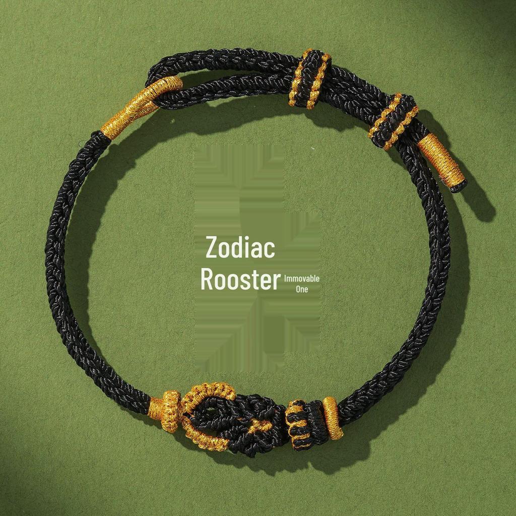 2026 Tierkreiszeichen Geburtsjahr Armband mit den Acht Schutzgöttern - Rotes Seil für Männer und Frauen