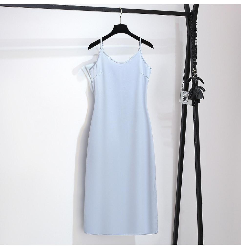 Women's Spring 2026 High-End Two-Piece Set: Satin Slip Dress & Knitted Cardigan