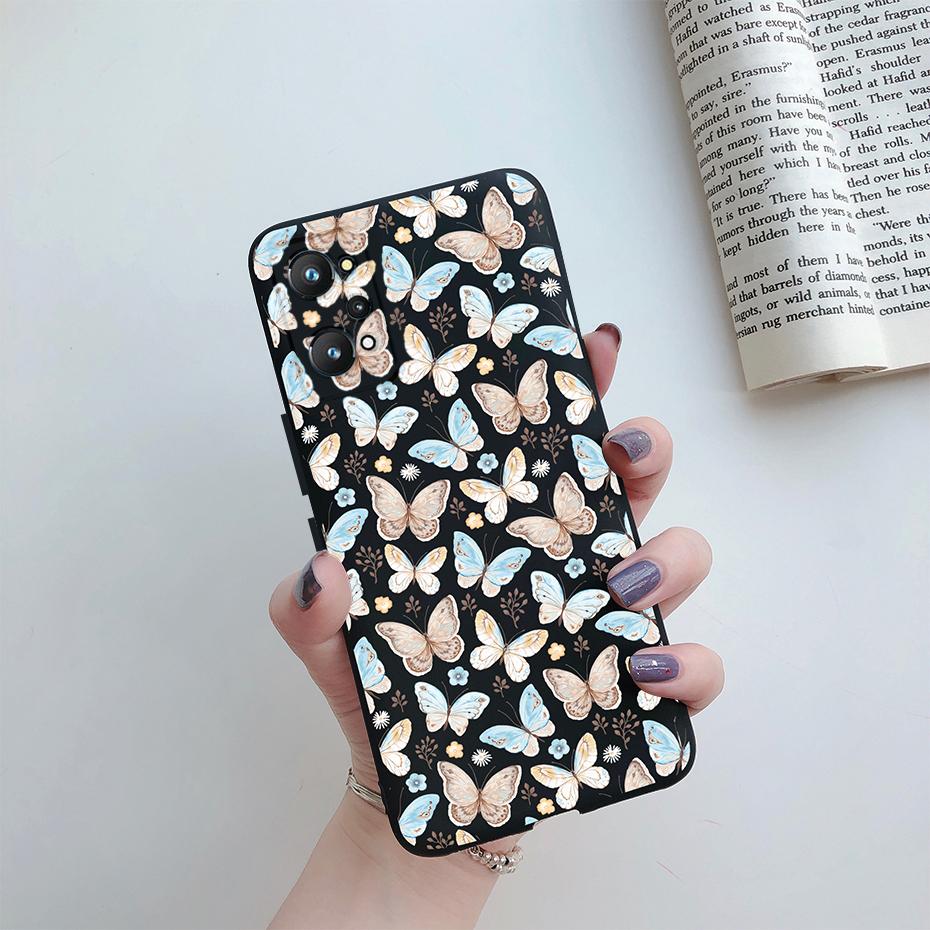 For Realme GT Neo 3T Case Realme GT Neo 2 GT2 Cover Rainbow Flower Soft Silicone Protective Phone Bumper Realme GT Neo 3T 2 Case