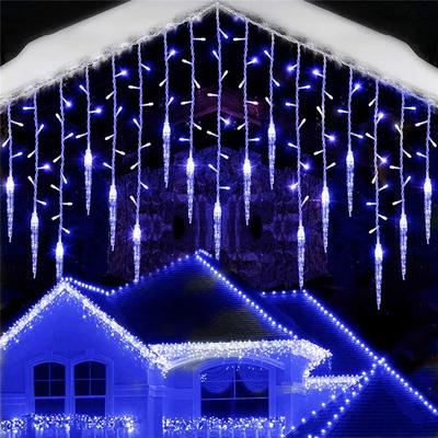 Straßengirlande Winterfestoon LED Lichtervorhang Eiszapfengirlanden für Neujahr Überhang Neujahrsgirlande Weihnachtsdekoration