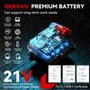 ONEVAN 25+3 Torque Electric Impact Drill Multifunctional 2 Gears Cordless Hammer Drill Power Tool For Makita 18V Battery Pin