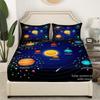 Cosmic Space Galaxy Pattern Sheet Three-Piece Digital Printing Bedding Set Adult Children