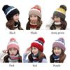 Soft Woolen Hat Elastic Knitted Scarf Balaclava Hat Scarf and Hat Set  Outdoor