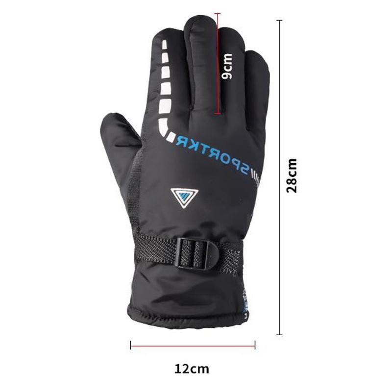 Motorcycle Cycling Gloves Winter Outdoor Waterproof Skiing Riding Hiking Warm Mitten Gloves Motorcycle Thermal Sport Gloves Men