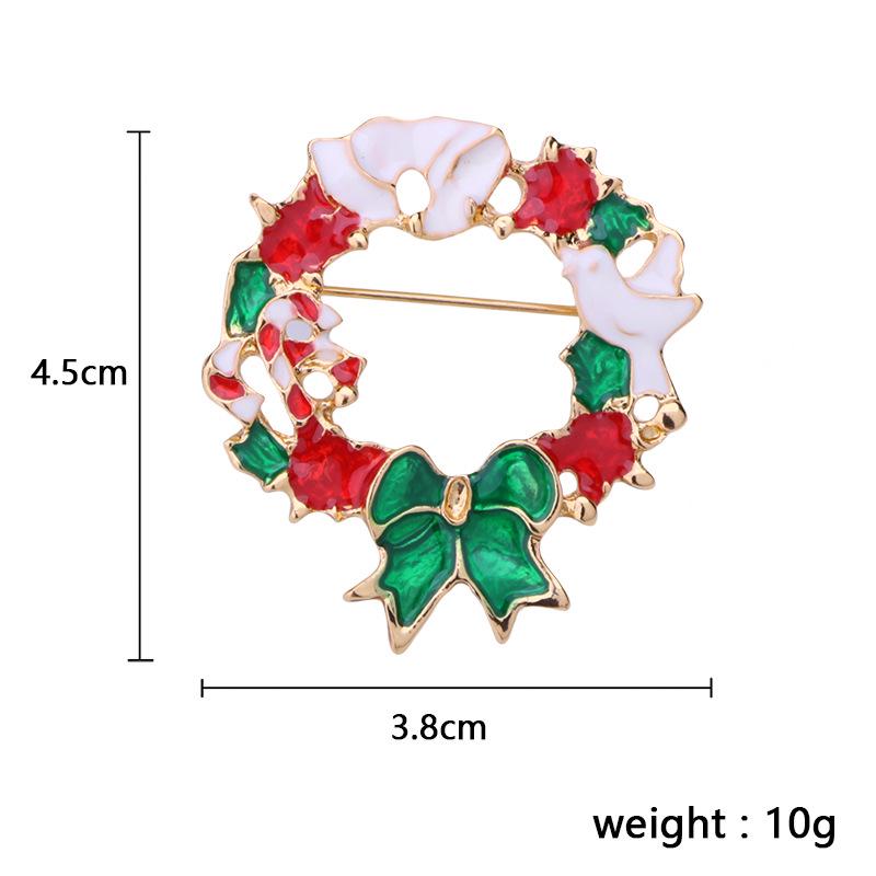 Christmas Brooch Set Santa Snowman Tree Pin Popular In Europe & US | Festive Lapel Pins for Xmas Sweater Decoration Men Women Body Accessories