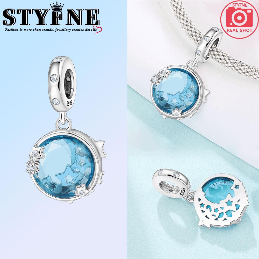 

copper Blue Star Shape Moon Sun Universe Compass Charm Bead Charms Bead Charms Pendant for Authentic Bracelets Woman Girl Jewellery