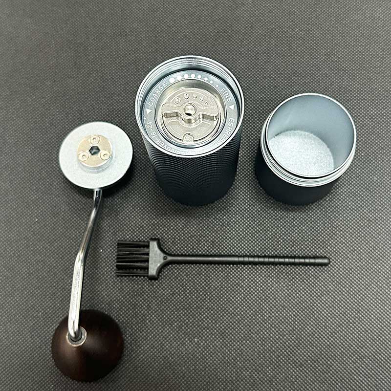 Handgekurbelte Kaffeemühle Ganzmetallgehäuse Kaffeemühle Haushalt Stahlkern Handgekurbelte Kaffeemühle