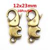 10pc Elephant Lobster Clasp Antique Silver Hooks for Keychain Necklace Bracelet Chain DIY Jewelry Making Findings Components