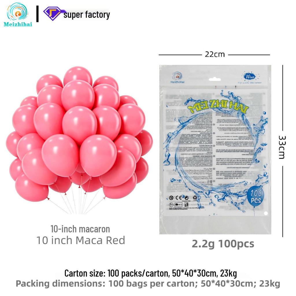 Colorful Macaron Balloons: Round Dopamine Balloons for Children's Birthday Party Decoration