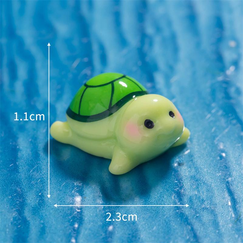 1Pcs Cartoon Cute Little Turtle Mini Doll Micro Landscape Ornament Dollhouse Home Garden Craft Decoration Diy Garden Accessories
