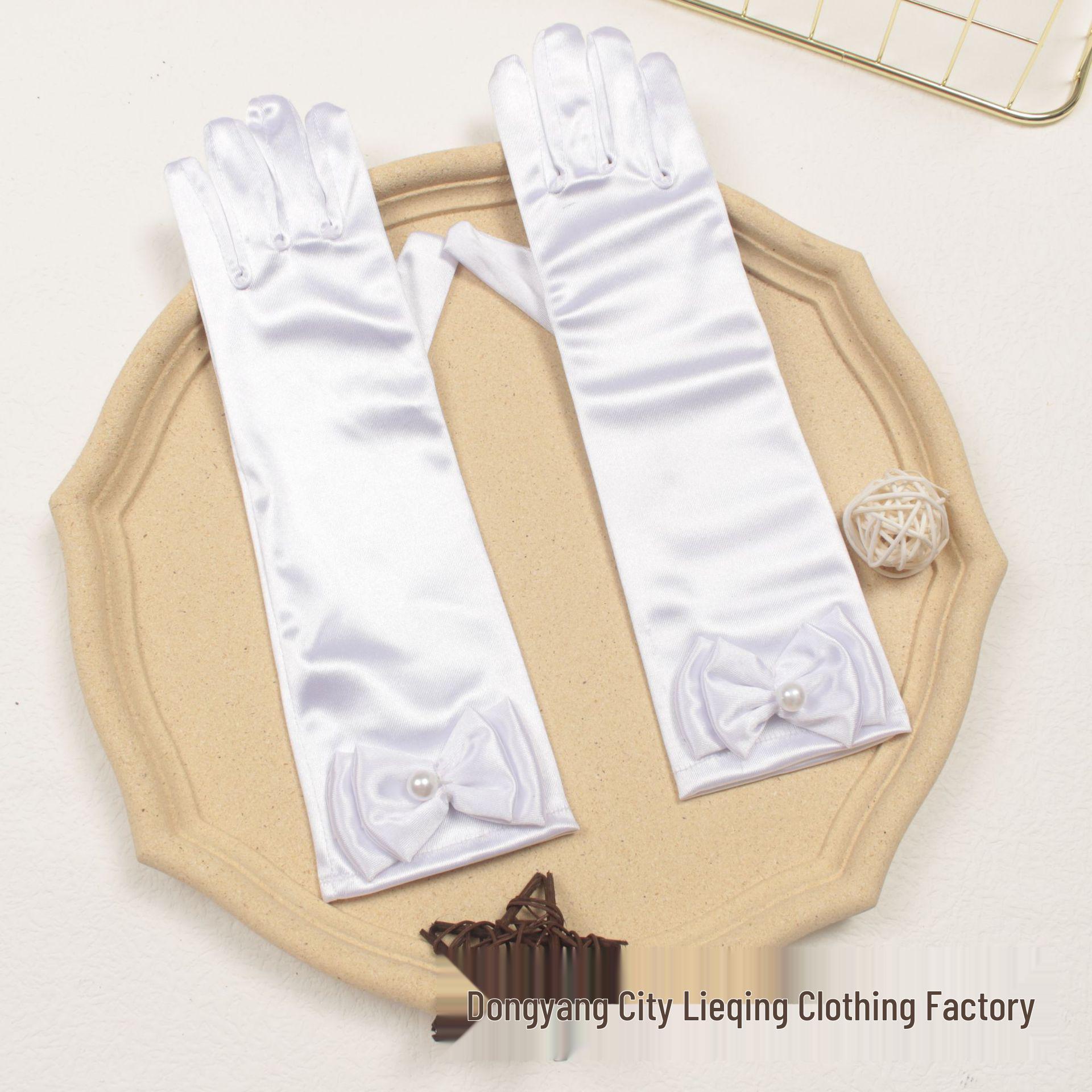 

Детские атласные перчатки принцессы Эльзы – Белоснежка Холодное сердце София Бант для выступления Длинные перчатки One Size