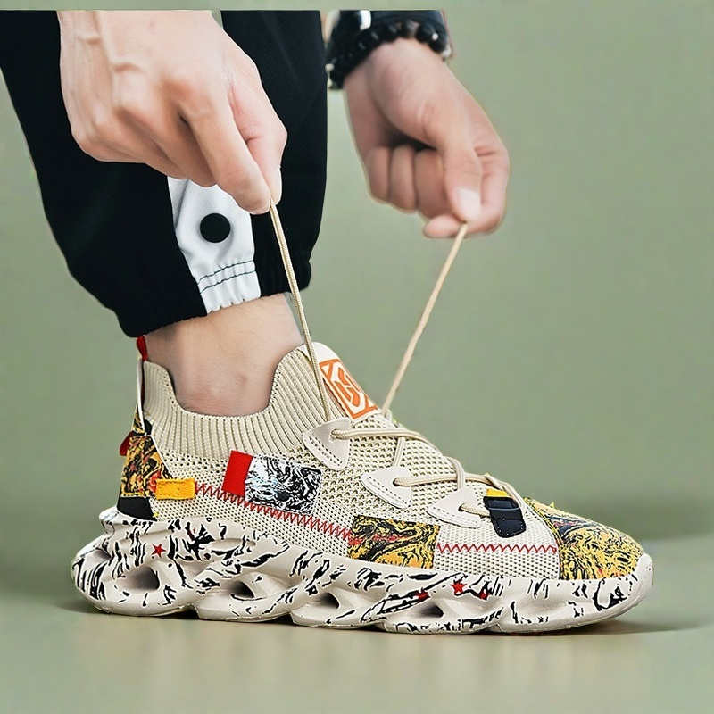 Fashion Net Knitted Men's Fashion Casual Style Shoes Men Walking Sneakers Sports Tenids Chassure Classic Wide Fit Lowest Price