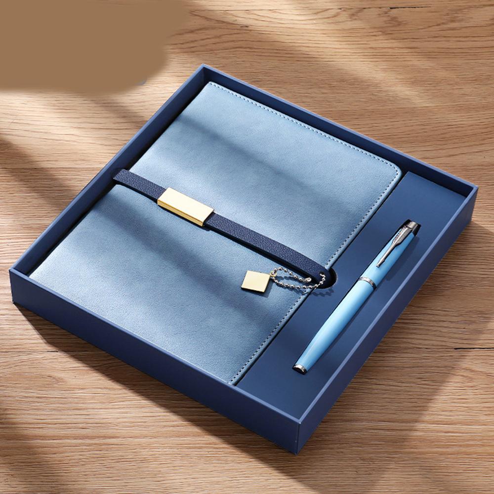 (Logo lze gravírovat) Obchodní zápisník A5 s přezkou, studentský zápisník, zápisník z jednání s dárkovou krabičkou, diář, zápisník předmětů