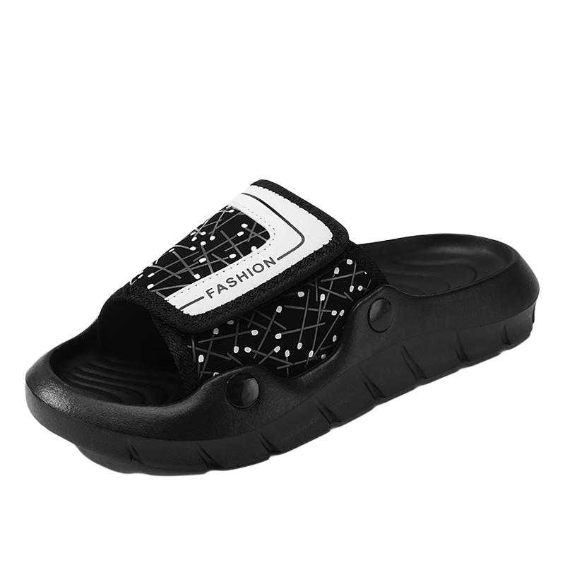 Summer Men's and Women's Casual Flat Indoor-outdoor Non-slip Beach Slippers Sandals Couple Plus Size Flip-flops