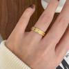 18k Gold Titanium Steel Minimalist Ring for Women - Trendy High-End Jewelry