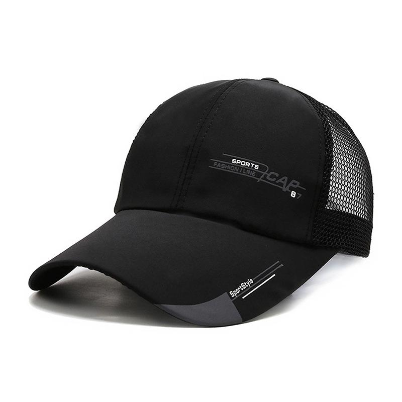 

Простая кепка дальнобойщика Однотонная бейсболка Мужская Сетчатая Дышащая Кепка от солнца Нашивка-наклейка Снэпбэк Летняя Панама для гольфа Бейсболка
