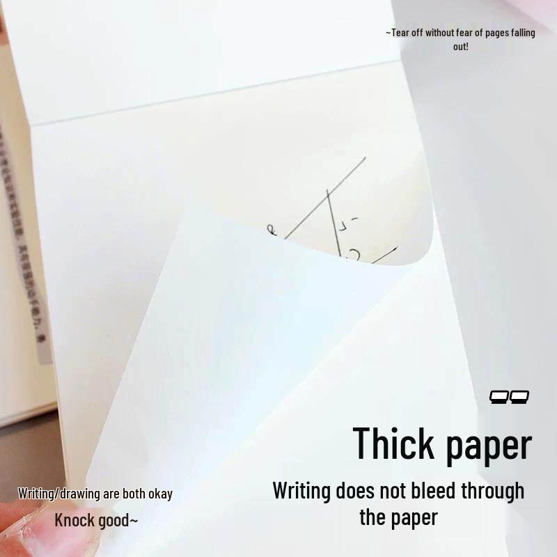 A6 Square Brick Draft Book: Tearable Sticky Memo Pad