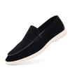 Herren Britischer Stil PU Leder Slipper Slip-On Fahrschuhe Vintage Weiche Sohle Bequeme Lässige Mokassins Rutschfest Mode